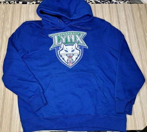 Minnesota Lynx WNBA Womens Hoodie Hoody Sweatshirt Sweater XL BLUE Shirt Heavy Cover