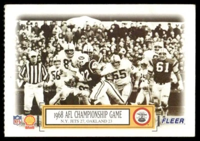 1995 Fleer Shell #6 1968 AFL Championship Game - Image 1 of 2