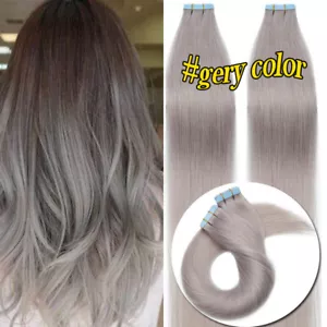 THICK Tape In 100% Remy Human Hair Extensions Skin Weft 150g-200g for Full Head - Picture 1 of 66