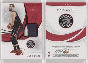 2018-19 Panini Immaculate Swatches Red /25 Marc Gasol #SW-MGC