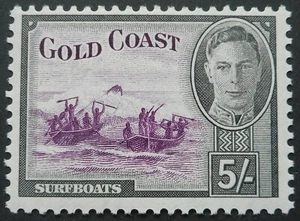 Gold Coast 1948 GV Five Shillings SG 145 mint - Picture 1 of 1
