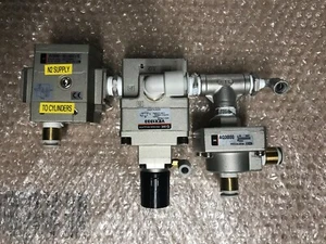 SMC AV3000-03-5DZ-Q Soft Start Valve + VEX1333 Regulator +AQ3000 Exhaust Valve - Bild 1 von 6