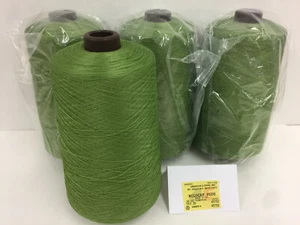 A & E Wildcat Plus Tex 35, Green 9 45752, 4ea/16oz Textured Polyester Thread - Picture 1 of 4