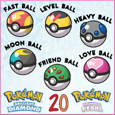 Elegir 20 Bola Apriballs Pokemon Brillante Diamante Shining Perla Apriball Bdsp