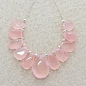 Piedras preciosas sueltas de cuarzo rosa natural de 48,00 quilates de 9x6 mm a 20x13 mm - Imagen 1 de 6