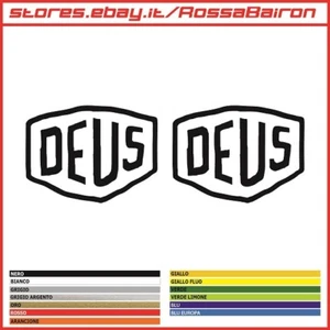 KIT 2 ADESIVI DEUS DEUS EX MACHINA mm.50x37 STICKERS AUFKLEBER PEGATINAS DECALS - Imagen 1 de 1