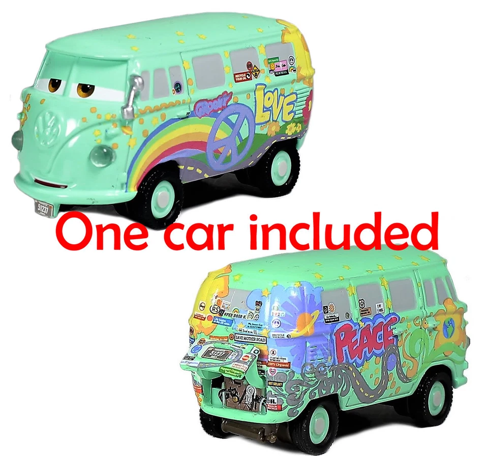 Disney Pixar Cars Precision FILLMORE with open trunk 1/55 Diecast - Image 1 of 1