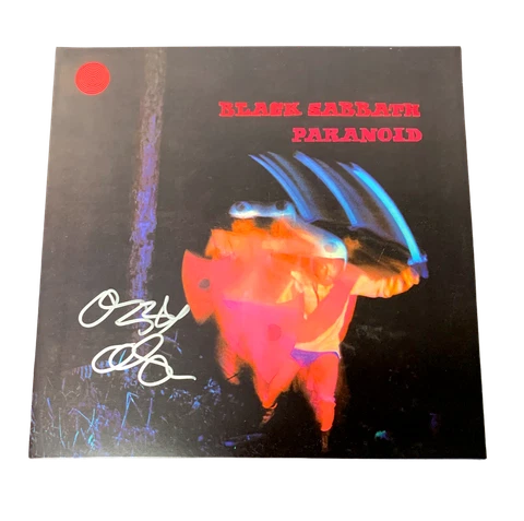 OZZY OSBOURNE SIGNED BLACK SABBATH PARANOID ALBUM VINYL LP AUTO BECKETT BAS 3 Cover