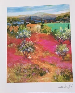 Duaiv Arrivee au Lac seriolithograph in color Signed in the plate with COA. - Picture 1 of 3