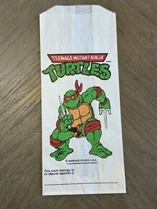 TMNT Lunch Bag Raphael 1990 Unused - Picture 1 of 2