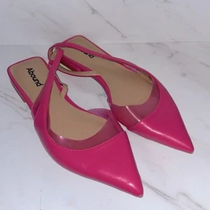 NEW abound charlatan pink pointed toe flats sz 6.   (C25) - Picture 1 of 4