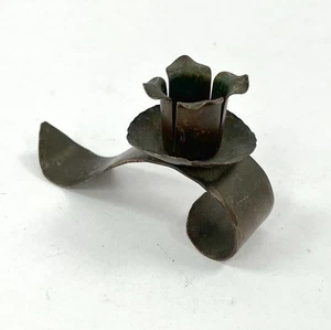 Vintage Schaefer's Hand Made Copper Candlestick Holder - Picture 1 of 4