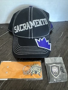 Sacramento Kings items Preowned Youth Hat, New Keychain And New Pin - Picture 1 of 8