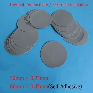 Silicone Rubber Round Pad Electrical Insulation Thin Disc 52mm 60mm Circular Mat - Picture 1 of 4