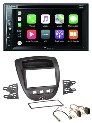 Pioneer MP3 USB DVD Bluetooth DAB 2DIN Autoradio für Peugeot 107 Citroen C1 Toyo - Bild 1 von 4