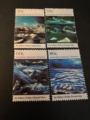 Territorio Antártico Australiano 1989 PAISAJES MNH Scott # L77-L80 barco combinado Foto 1 de 2