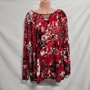 Blusa Top Avenue Floral Mujer Talla 30/32 Roja - Imagen 1 de 12