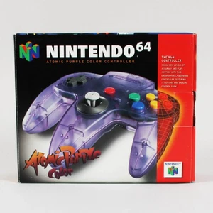 Purple Atomic Controller Nintendo N64 new in box. 1996 Great Condition. - Picture 1 of 8