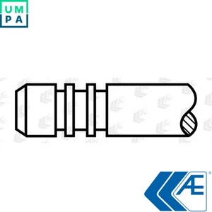 4x OUTLET VALVE V80023 FOR VW AGK/ATA/AUH/BCQ 2.8L 4cyl LT 28-46 II Van - Picture 1 of 9