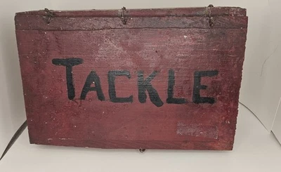 Folk Art Tinker Built Lure Tackle Box - Image 1 of 4