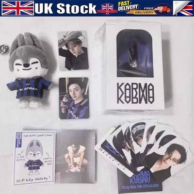 Kpop Stray Kids KARMA 10cm/3.94in Plush Doll Keychain with Full Set of Cards UK~ - Image 1 of 4