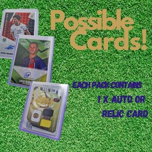 MYSTERY SOCCER CARD PACK 🔥 1 Auto Per Pack - Multiple Numbered Cards - Picture 1 of 1