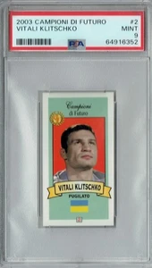 PSA 9 MINT Vitali Klitshko 2003 Campioni Di Futuro #2 Rookie Card - Picture 1 of 1