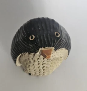 Statuina Vintage Artesania Rinconada Pinguino Firmata Made in Uruguay - Foto 1 di 12