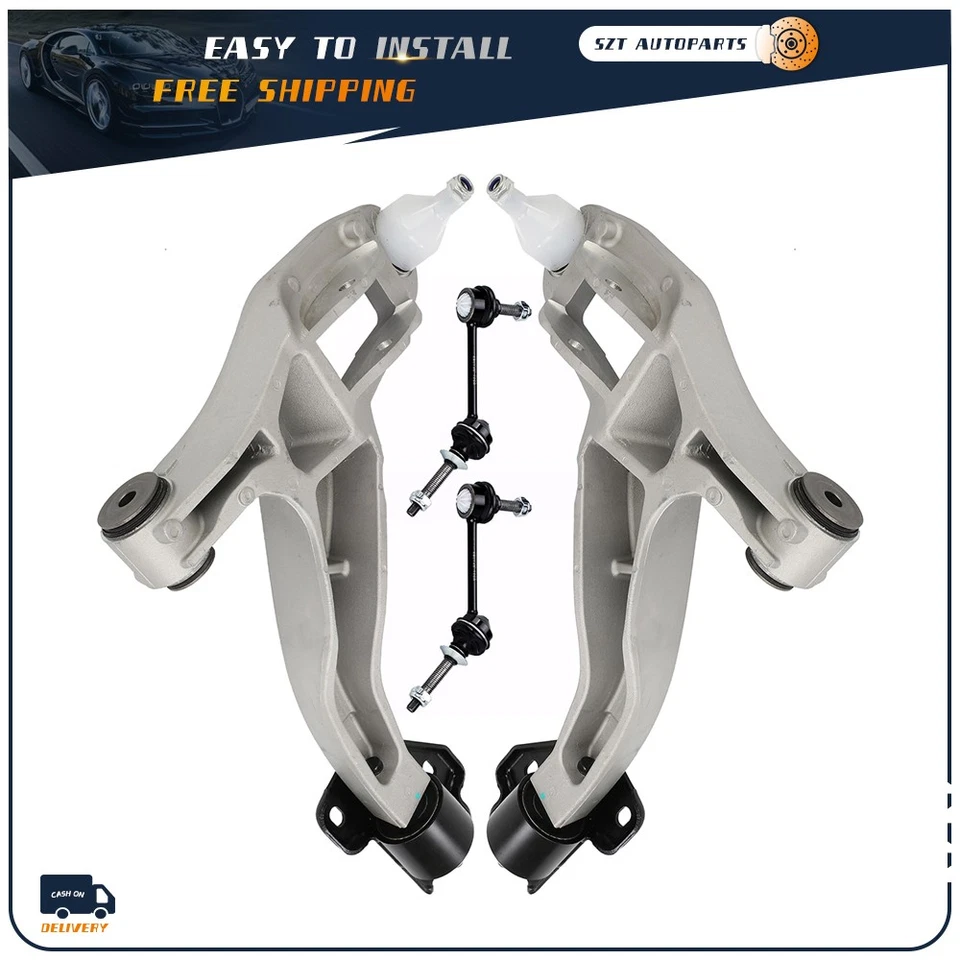 Kit de brazo de control inferior delantero de 4 piezas para Ford Crown Victoria Grand Marquis 2003-2005 Foto 1 de 4