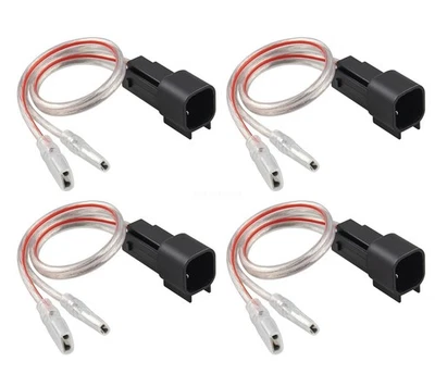 Car Front Rear Door Speaker Wiring Harness Adapter 4Pcs For 2004-2013 Mazda 3 - Image 1 of 4