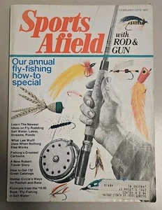 Vintage Sports Afield Magazine February 1975 Fly Fishing  - Bild 1 von 3