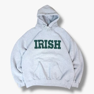 VINTAGE Lee Ireland Irish Hoodie Jumper Fits Small S Mens Grey 90s Pullover - Picture 1 of 10