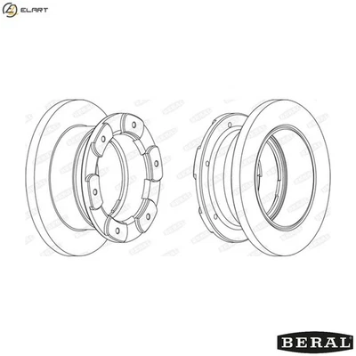 2x BRAKE DISC BCR236A FOR IVECO DAILY/III/Platform/Chassis/Van F1CE0481A 3.0L - Image 1 of 4