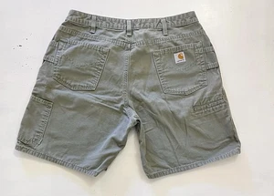 Carhartt Damen Utility Shorts Canvas Arbeit Wandern WB190 grün Größe 14 - Bild 1 von 7