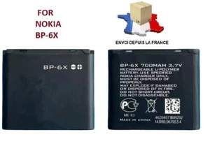 BATTERIE BP-6X Pour NOKIA 700mAh SIROCCO 8800 AKKU ACCU battery BP6X - Photo 1 sur 1
