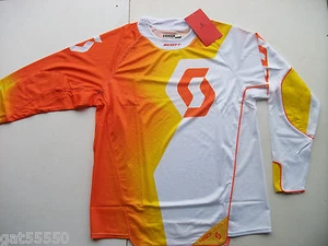 SCOTT 450 Sz XXL MOTOCROSS MTB DH ENDURO SHIRT JERSEY ORANGE YELLOW RM RMZ XCF - Picture 1 of 6