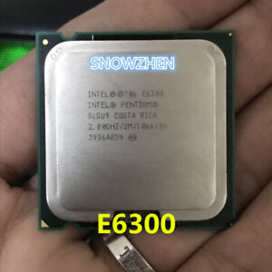 Intel Pentium Dual-Core E6300 CPU SLGU9 CPU 800/2.8 GHz LGA 775 Processor