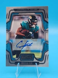 CHRISTIAN KIRK 2022 PLAYBOOK FOOTBALL AUTOGRAPH JAGUARS AUTO - Picture 1 of 2