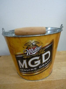 Miller MGD Genuine Draft Metal Bucket -Ice or Snacks - Picture 1 of 5