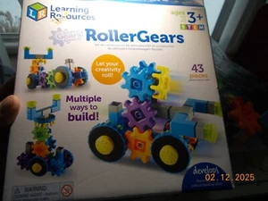 New Sealed Learning Resources STEM Vehicle Construction Set Roller Gears, 43 Pc. - Picture 1 of 8