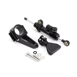 Bracket Kit & Black Steering Damper Stabilizer For Honda CBR600 F4i 1999-2007 - Picture 1 of 7