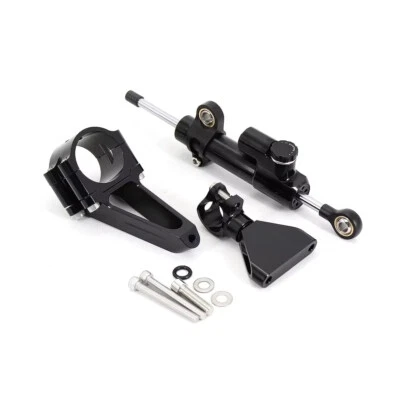 Kit de soporte y estabilizador amortiguador de dirección negro para Honda CBR600 F4i 1999-2007 Foto 1 de 4
