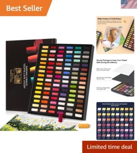 Professional Soft Pastels, Handmade 96 Vibrant Colors Chalk Pastels Smooth an... - Picture 1 of 10