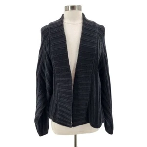 Lululemon Womens M/L Sweater Twin Rib Sweater Wrap Black Knit Cardigan Sweater - Picture 1 of 9