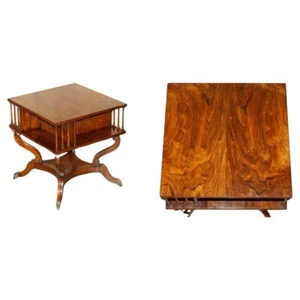 FULLY RESTORED MUSEUM QUALITY ENGLISH REGENCY CIRCA 1820 ROSEWOOD BOOK TABLE - Picture 1 of 18