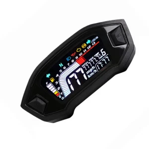 Motorcycle Speedometer Digital LCD Water Temperature Odometer Gauge - Picture 1 of 12