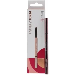 BROW FX BROW PENCIL & GROOMING BRUSH DOUBLE ENDED PRECISION TIP WARM DARK BROWN - Picture 1 of 4