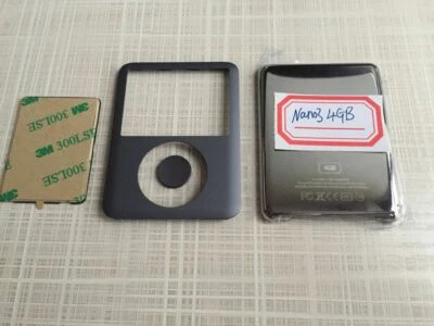 ПЕРЕДНИЙ + ЗАДНИЙ корпус чехол пластина панели для iPod Nano 3 3-го поколения 4GB серый - Изображение 1 из 4