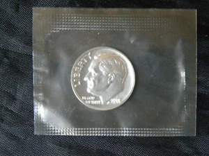 1961 Roosevelt Dime 90% Silver Gem Proof In Original Proof Set Cellophane - Bild 1 von 2