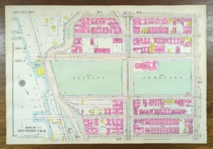 1916 HAMILTON HEIGHTS MANHATTAN Map NEW YORK CITY Old Antique Original 16"x11" - Picture 1 of 9